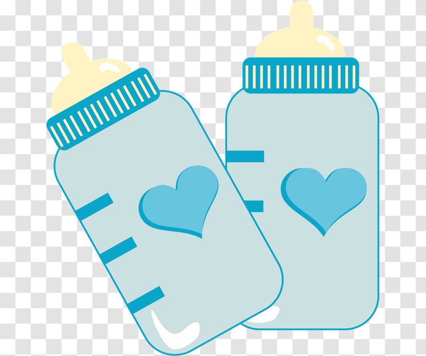 Baby Shower Infant Child Party Bottles - Frame Transparent PNG