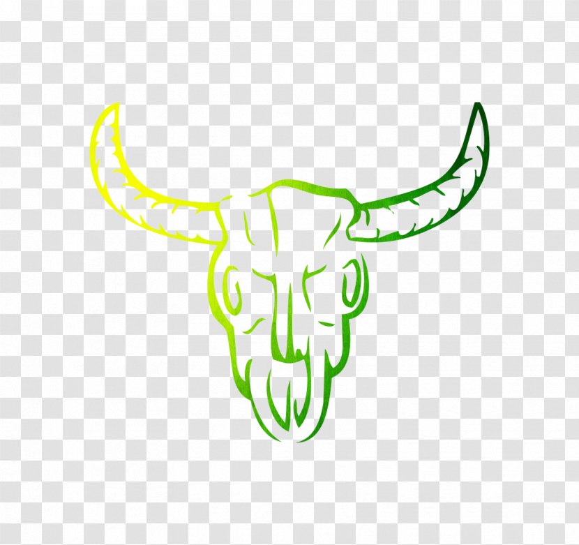 Cattle Clip Art Illustration Logo Skull - Texas Longhorn - Symbol Transparent PNG