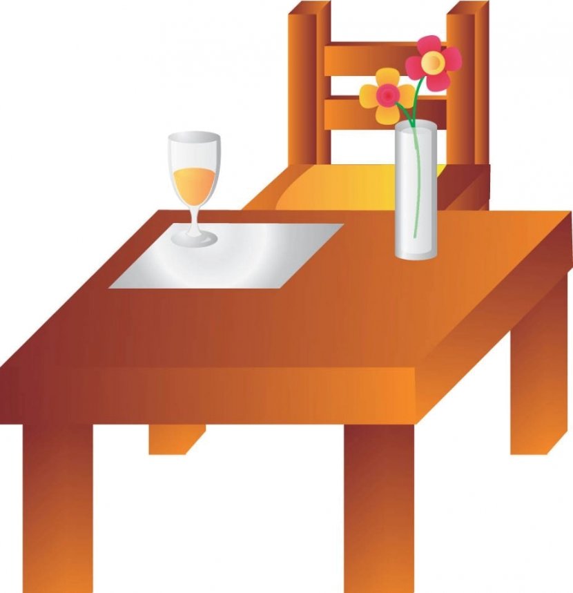 Table Chair Furniture Vector Graphics Desk - Wood Transparent PNG