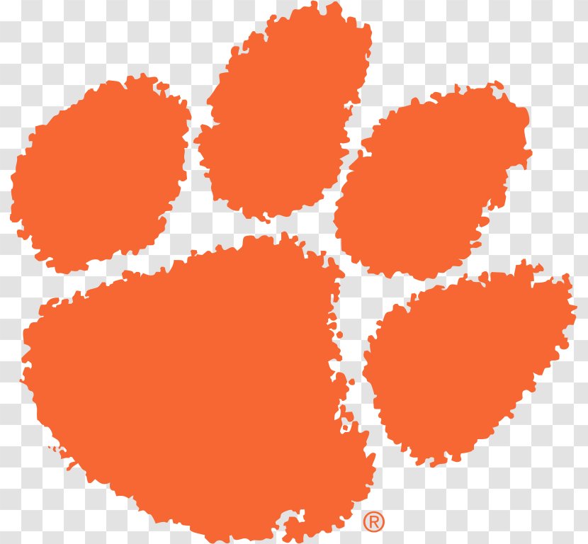 Clemson Tigers Football University Men's Basketball Women's - Track Field - Paw Stencil Transparent PNG