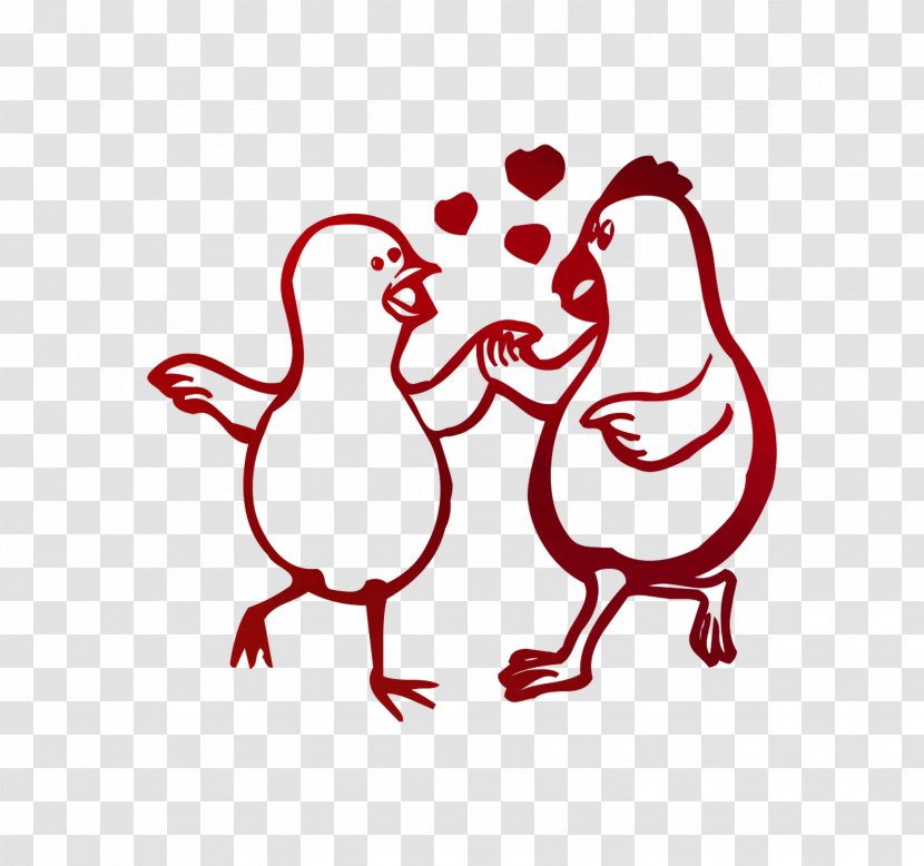 Love Among The Chickens Chicken As Food Uneasy Money Clip Art - Humour - Red Transparent PNG
