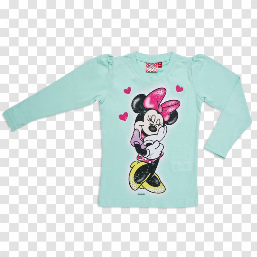 Long-sleeved T-shirt Minnie Mouse Baby & Toddler One-Pieces - Heart - минни маус Transparent PNG