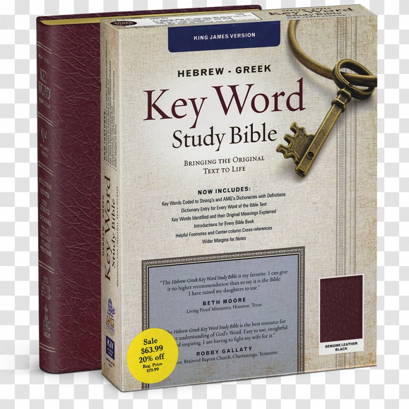 The Hebrew-Greek Key Word Study Bible New American Standard King James Version - Old Testament - Book Transparent PNG