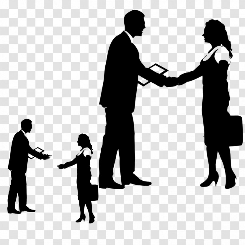 Business Plan Sales Presentation Administration - Event - People Shaking Hands In Black And White Material Transparent PNG