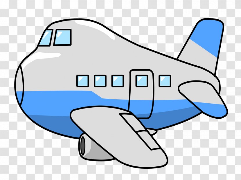 Airplane Aircraft Clip Art - Black And White - Planes Transparent PNG