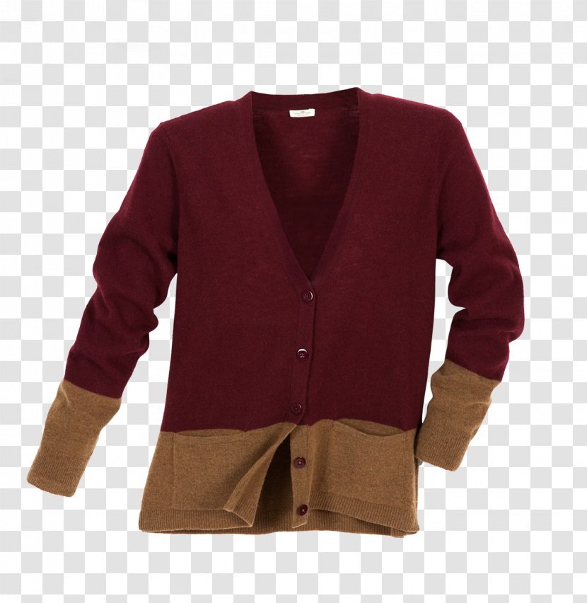 Cardigan Maroon Transparent PNG