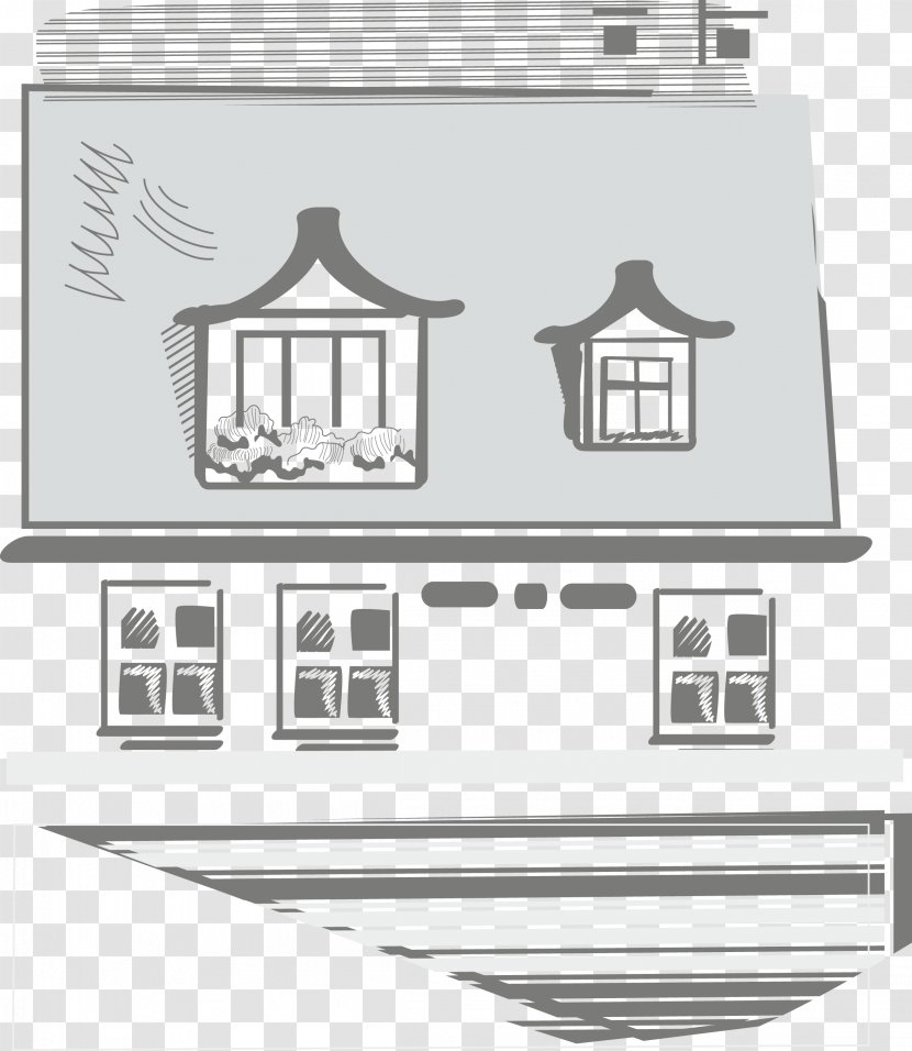 Window Housing House - Microsoft Windows - Hand Painted Elements Transparent PNG