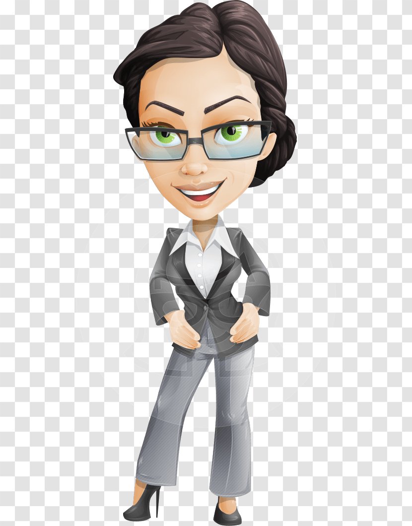 Cartoon Animation Female Character - Tree - Business Woman Transparent PNG