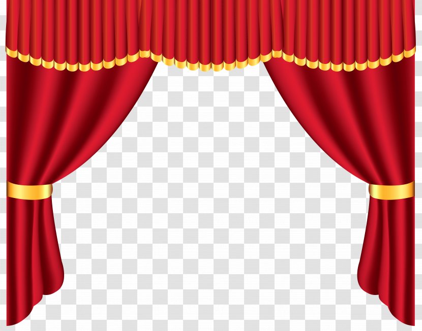 Theater Drapes And Stage Curtains Window Clip Art - Curtain - Transparent Red Clipart Transparent PNG