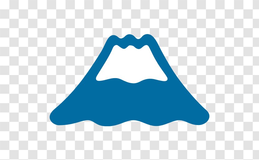Mount Fuji Emoji Unicode Mountain Clip Art - Aqua Transparent PNG