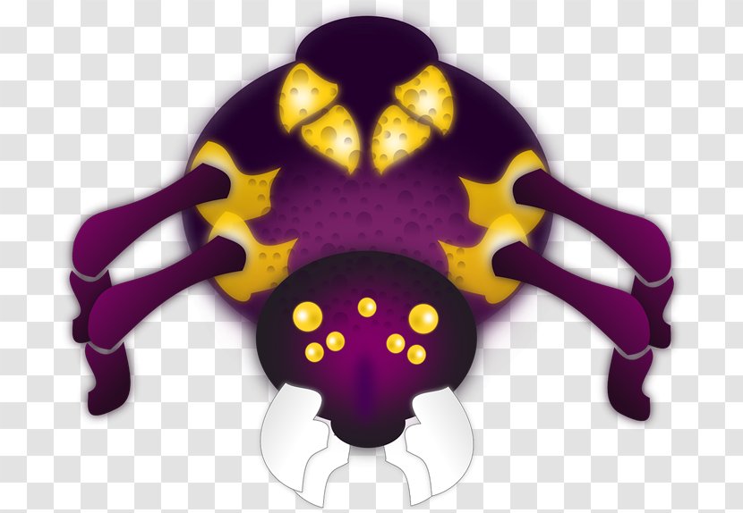 Spider Web Argiope Bruennichi Clip Art - Purple Cliparts Transparent PNG