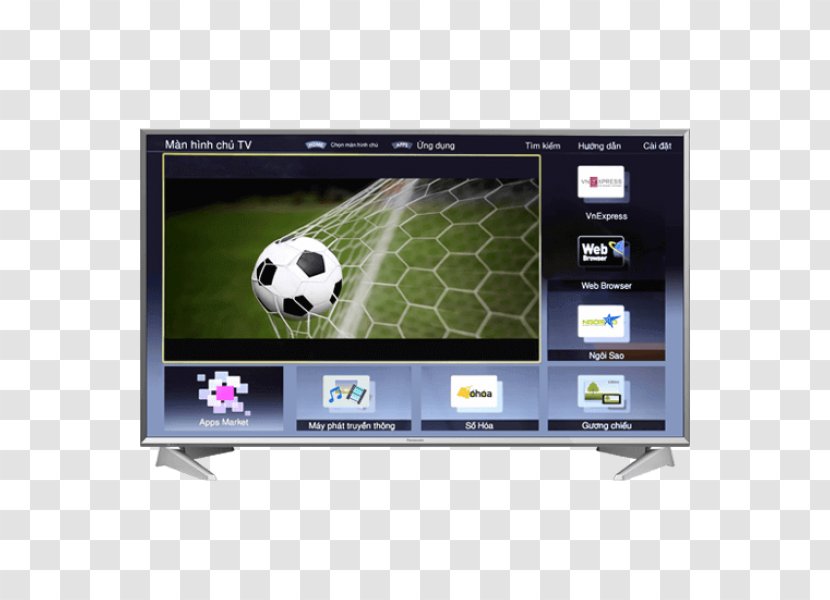 High-definition Television Smart TV Panasonic HD LED USB X 2 WIFI Black LED-backlit LCD - Electronics - Tivi Transparent PNG