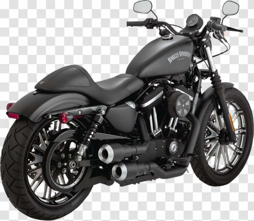 Exhaust System Harley-Davidson Sportster Motorcycle Softail - Automotive - Harley-davidson Transparent PNG