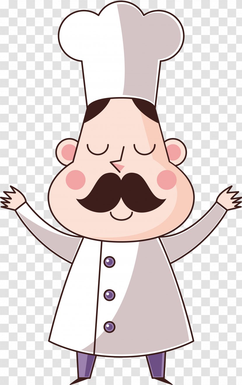 Cartoon Chef Cook - Flower Transparent PNG