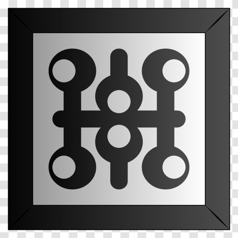 Tile Logo Clip Art - Number - Black And White Transparent PNG