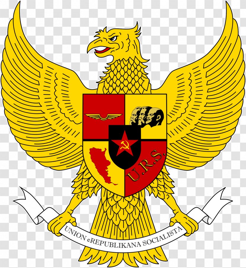 National Emblem Of Indonesia Pancasila Garuda Symbol - Yellow Transparent PNG