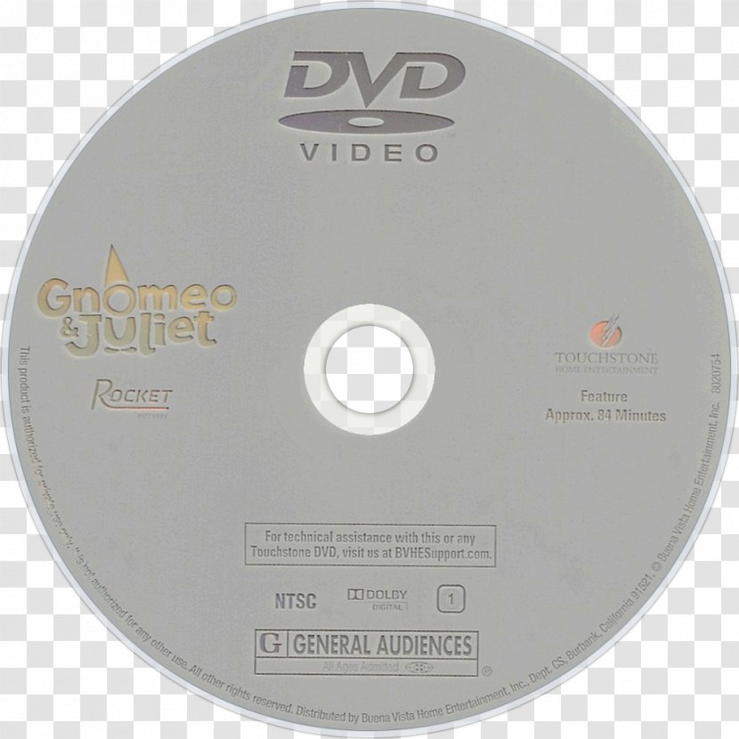 Gnomeo & Juliet Compact Disc DVD - Brand Transparent PNG