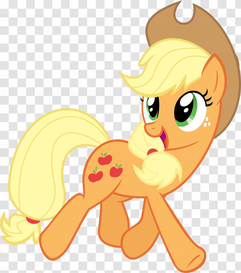 Applejack Pinkie Pie Fluttershy Rainbow Dash Vector Graphics - Silhouette - Apple Transparent PNG