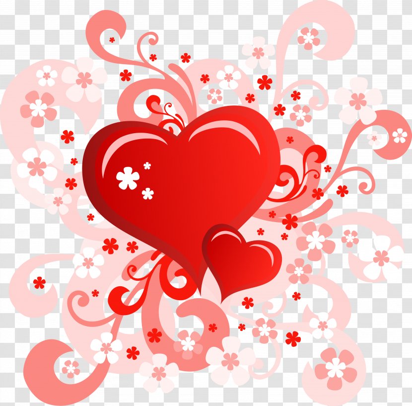 Valentine's Day Heart Clip Art - Silhouette Transparent PNG