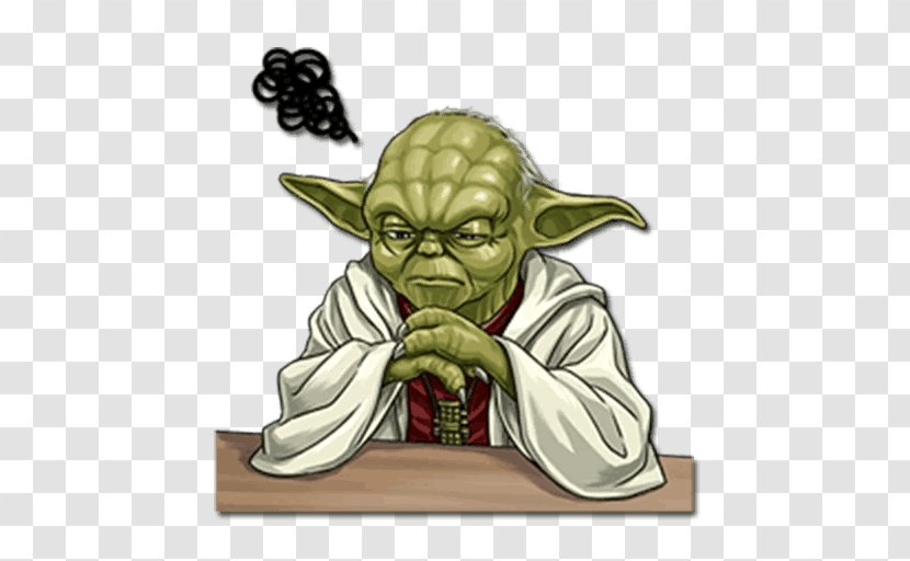 Yoda Sticker Telegram VKontakte - Game - Fictional Character Transparent PNG