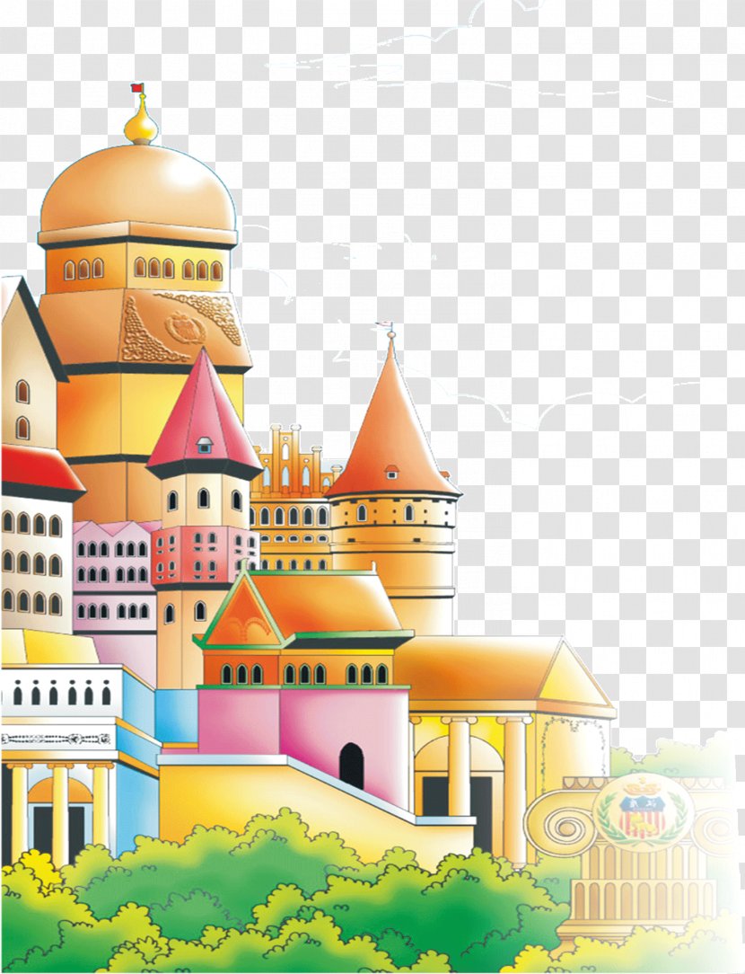 Cartoon Download Illustration - Dream Castle Transparent PNG