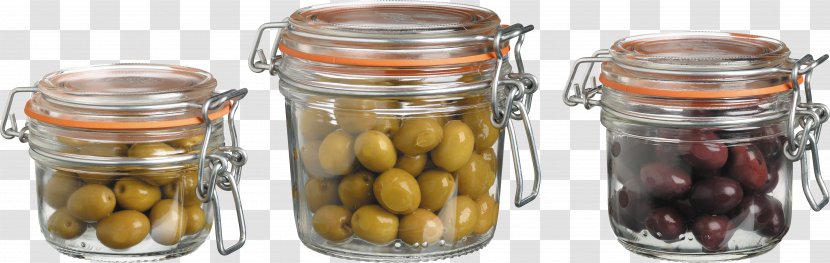 Canning Food Jar Glass Olive - Storage Containers - Olives Transparent PNG