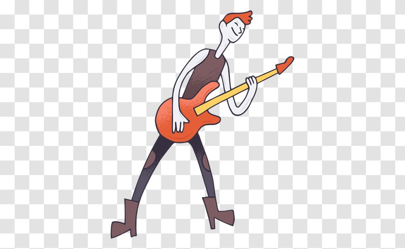 Drawing Musician Cartoon - Heart - Guitarist Transparent PNG