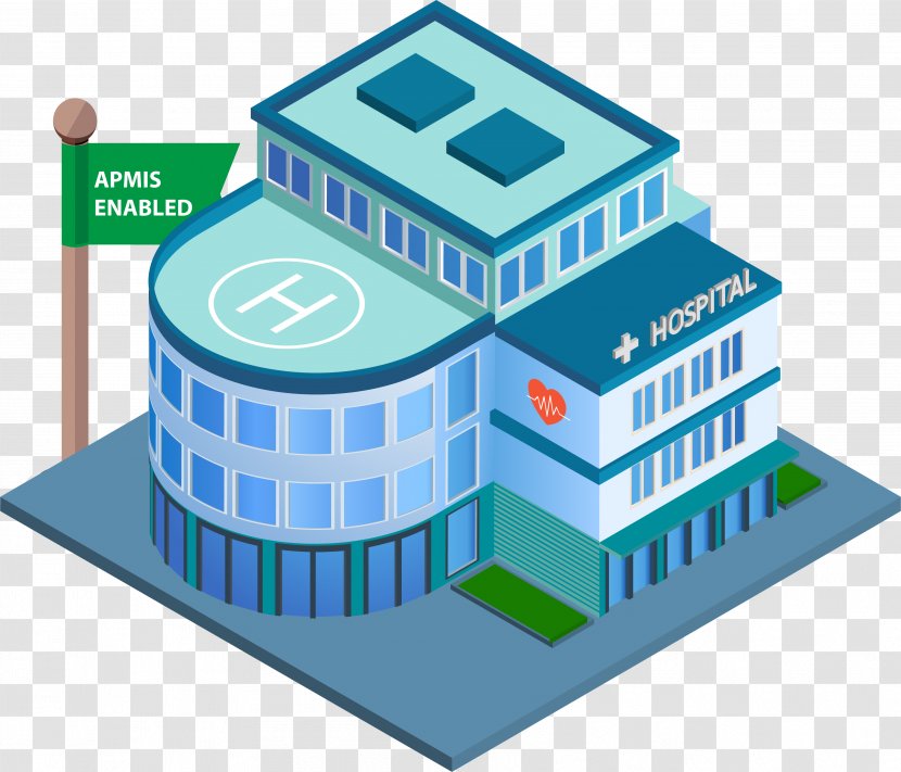 Vector Graphics Building Hospital Illustration - Real Estate - Isometric Office Transparent PNG