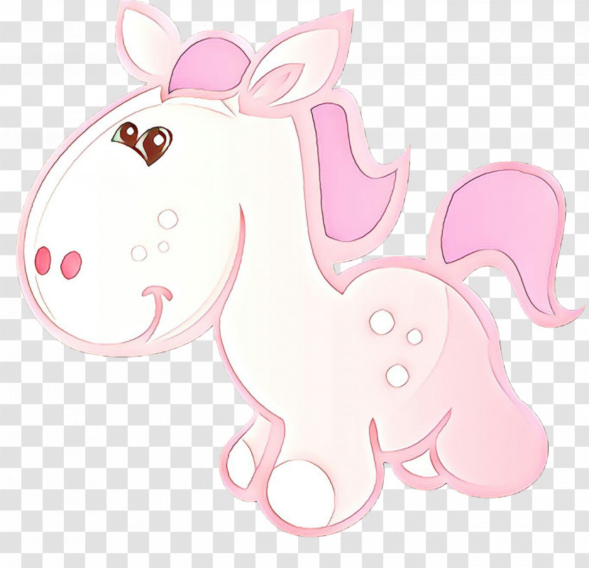 Pink Cartoon Nose Mane Snout Transparent PNG