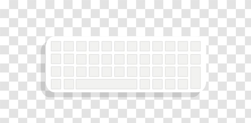 Brand Area Pattern - White - Keyboard Transparent PNG