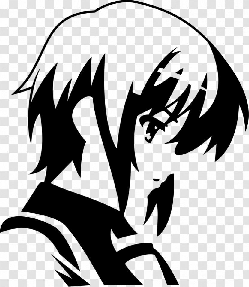 Sticker Decal Yuki Nagato Art - Silhouette Transparent PNG