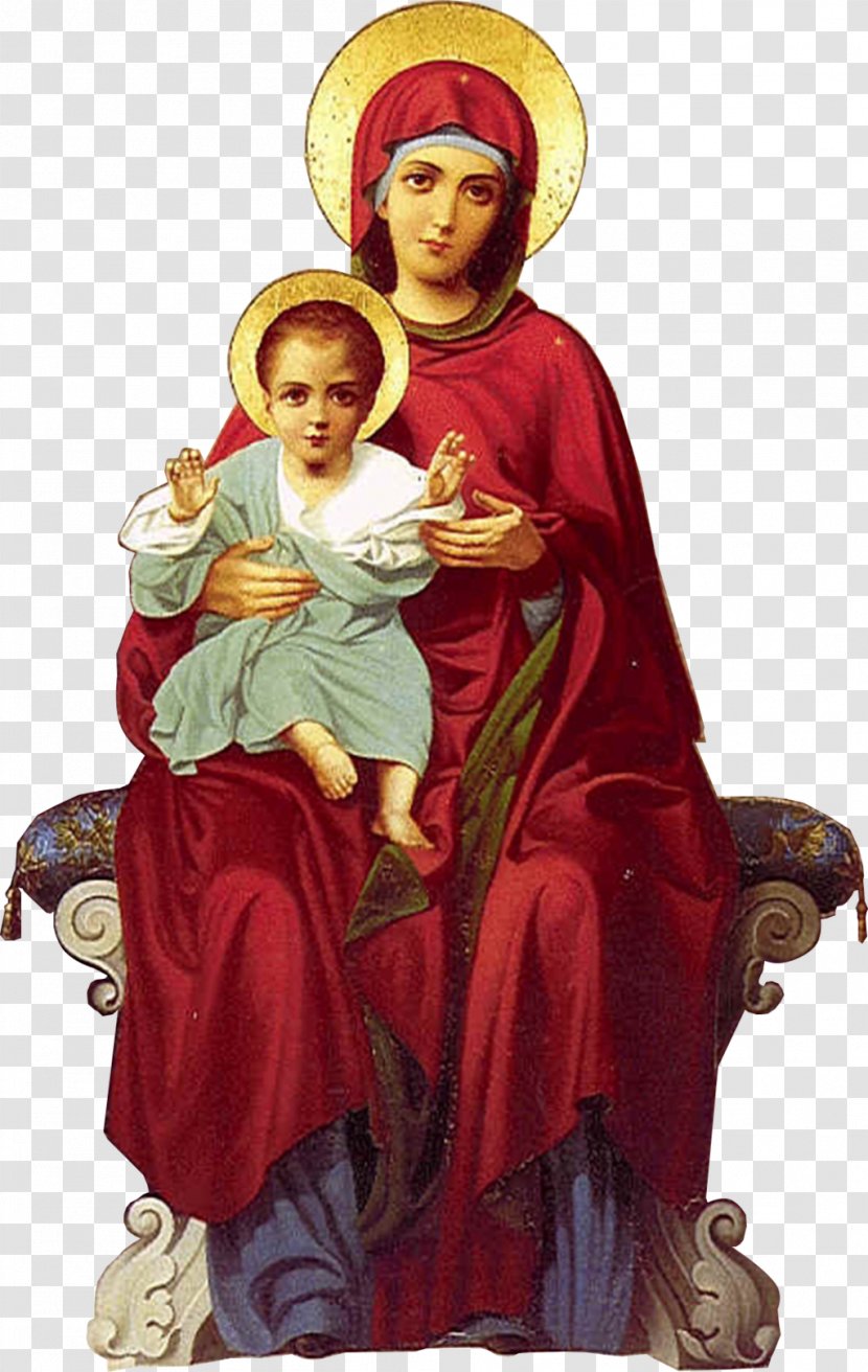 Jesus Theotokos Religion Icon - Figurine - Virgen Del Carmen Transparent PNG