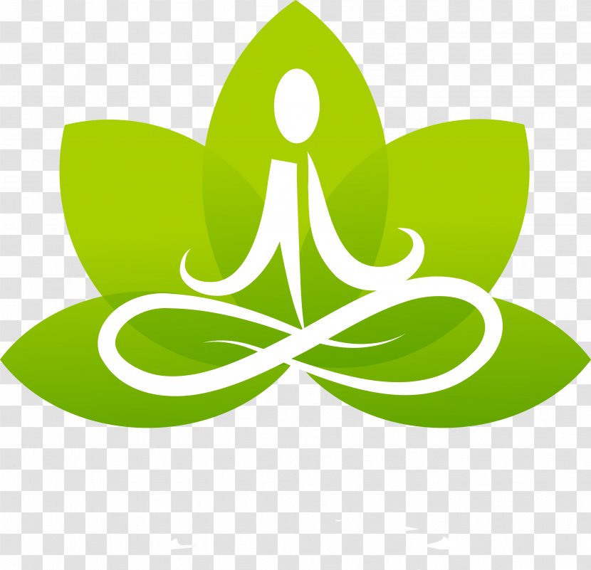Lotus Position Yoga Logo Transparent PNG