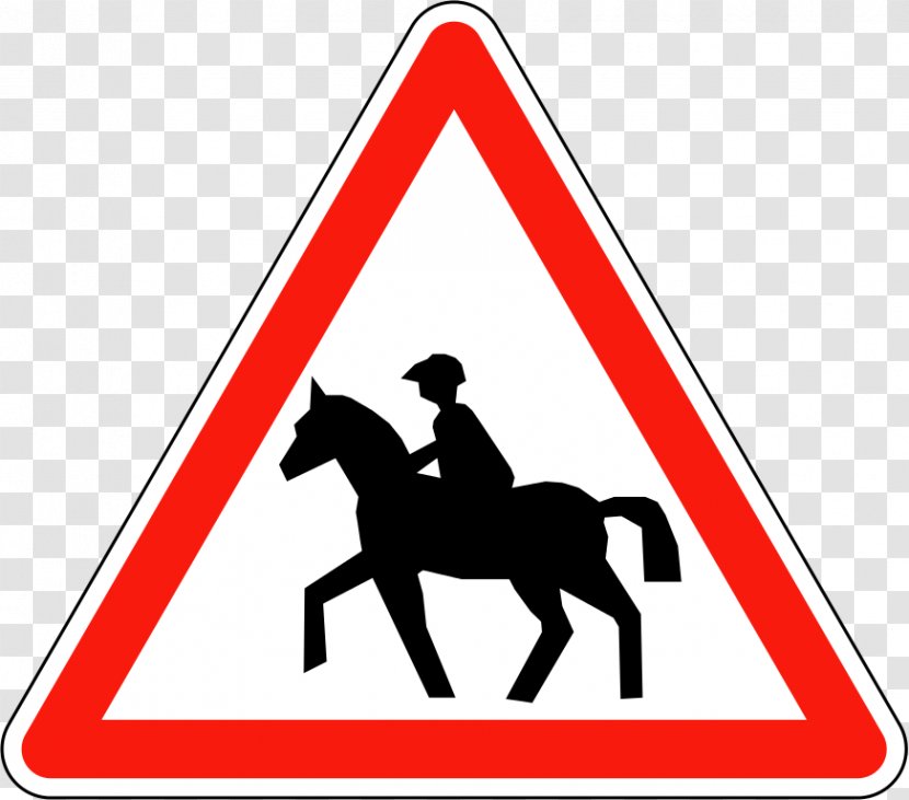 Traffic Sign Level Crossing Road Car - Horse - Signs Transparent PNG