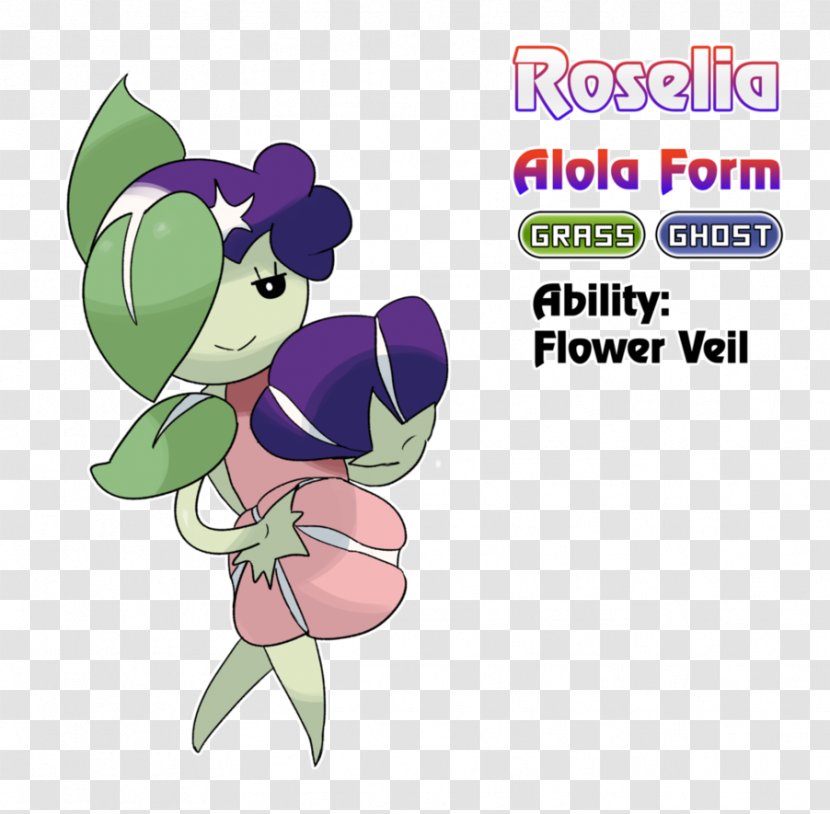 Pokémon Sun And Moon Alola Roselia DeviantArt - Cartoon Transparent PNG