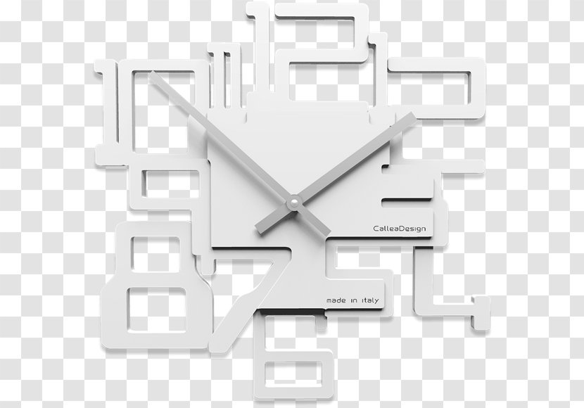 Brand Clock - Italy - Legno Bianco Transparent PNG