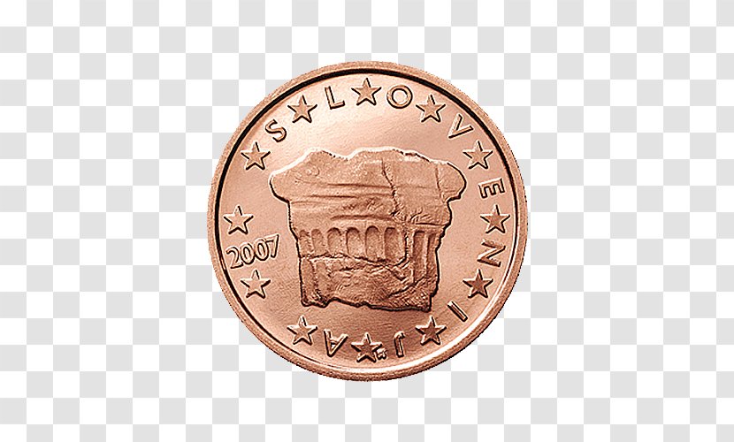 Slovenian Euro Coins Prince's Stone - Bank Of Slovenia - Coin Transparent PNG