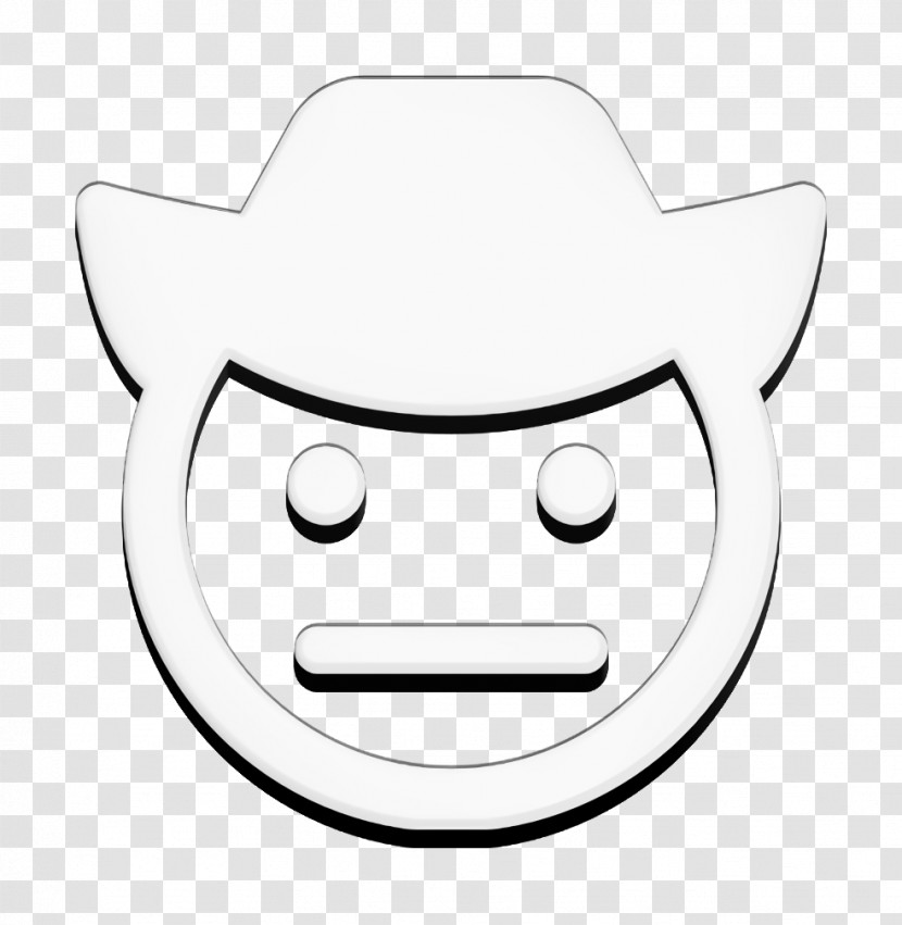 Cowboy Icon Smiley And People Icon Emoji Icon Transparent PNG