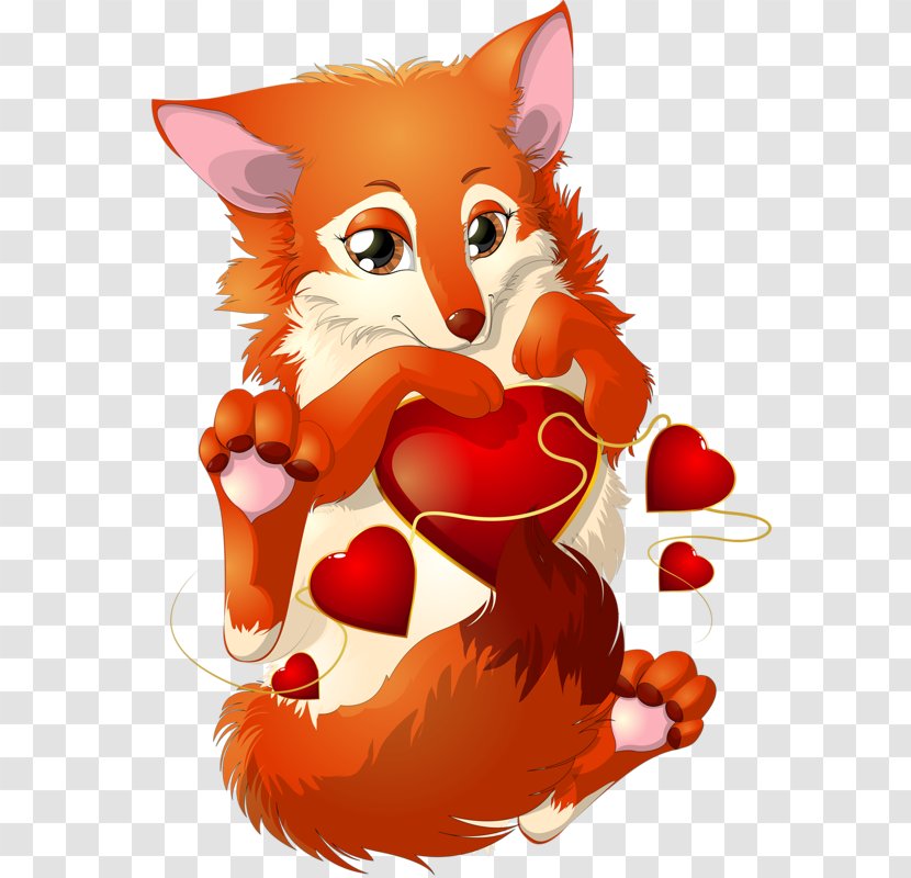 Red Fox Gray Wolf Clip Art - Paw Transparent PNG
