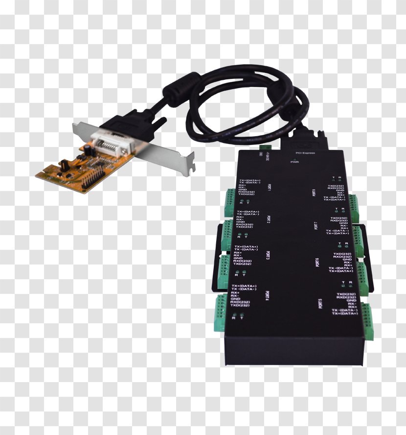 Serial Communication Port PCI Express Conventional RS-422 - Computer - Bus Transparent PNG