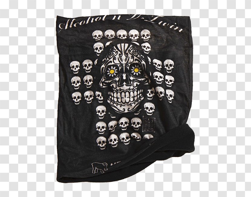 T-shirt Motorcycle Skull Kerchief Neck Transparent PNG