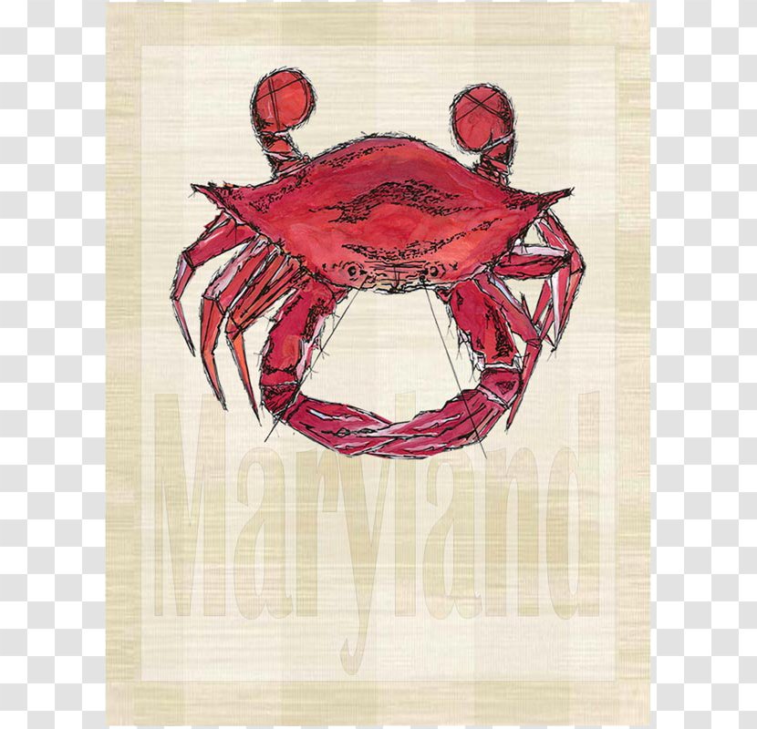 Dungeness Crab Christmas Island Red Black-eyed Susan Maryland - Sign Metal Transparent PNG