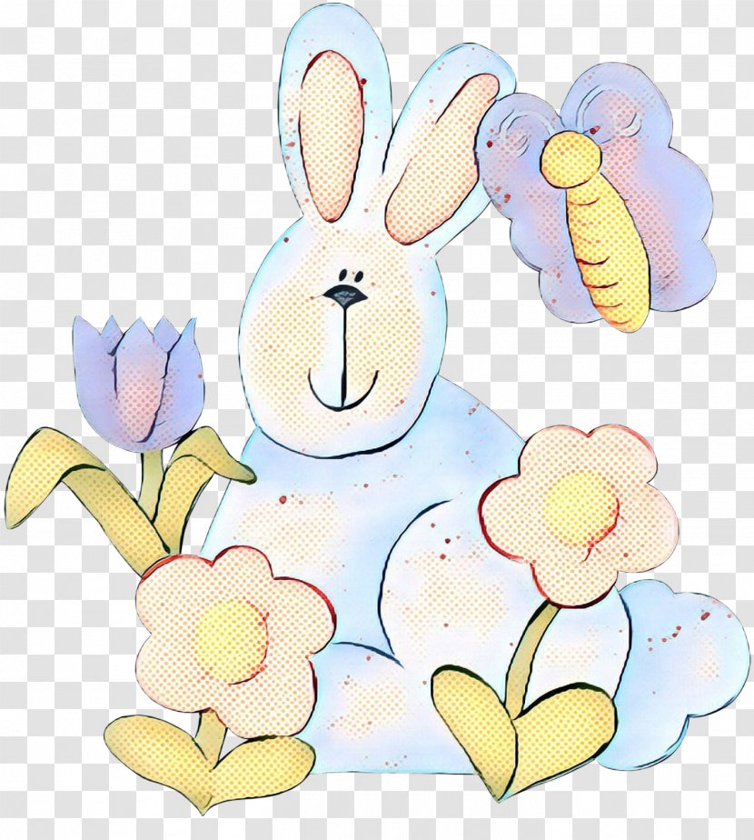 Easter Bunny Hare Clip Art Illustration - Cartoon Transparent PNG