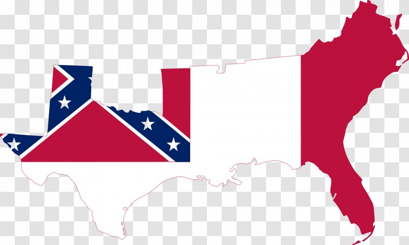 Confederate States Of America American Civil War Southern United Union Flag The - Area - Usa Transparent PNG