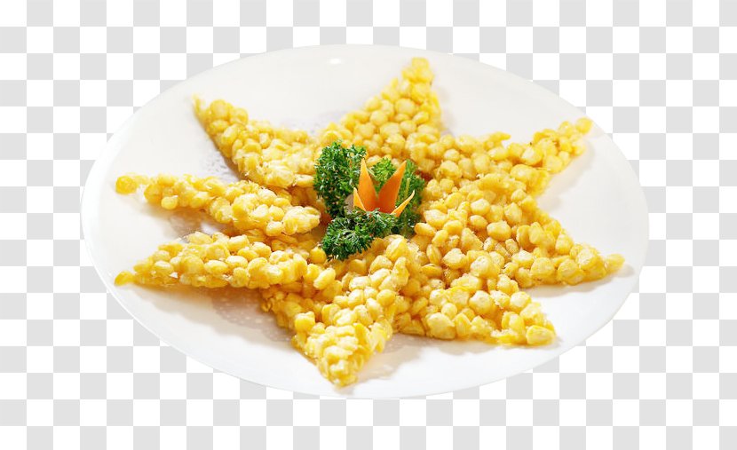 Corn On The Cob Cornbread Pudding Maize - Side Dish - Gold Branded Rice Transparent PNG