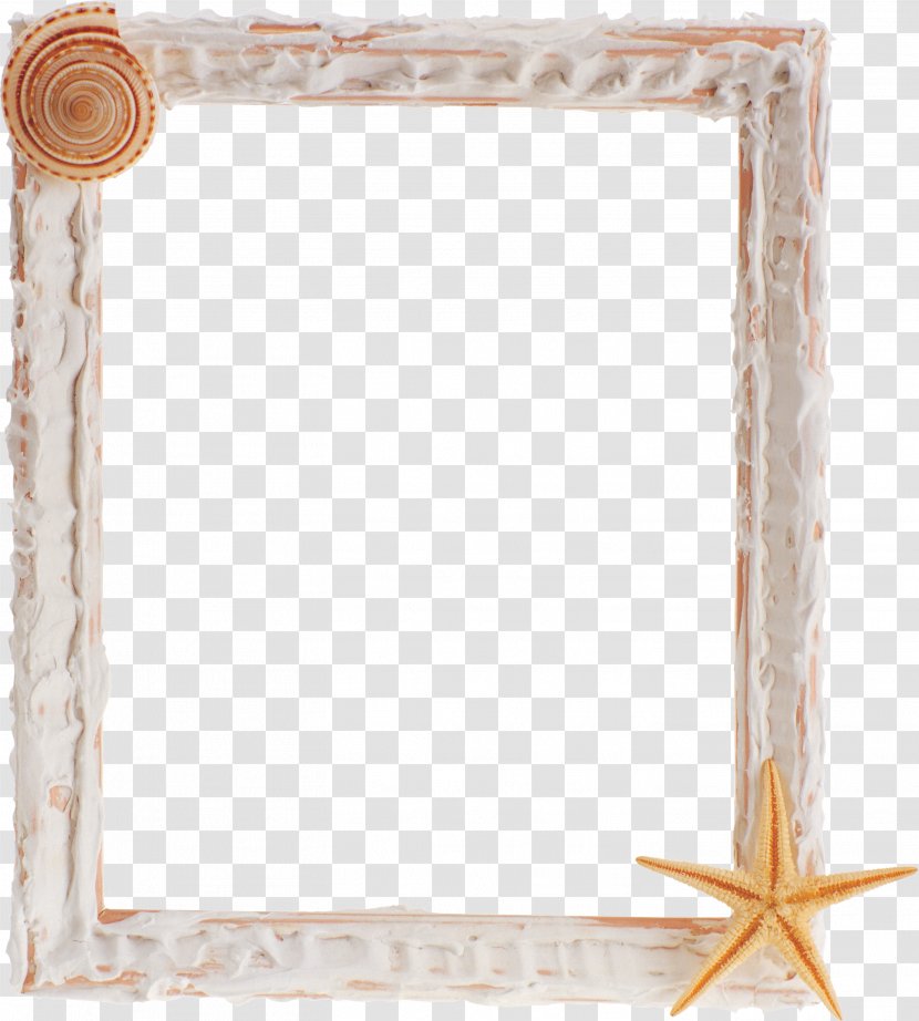 Picture Frames Mirror Sea Clip Art - Text - Seashell Transparent PNG