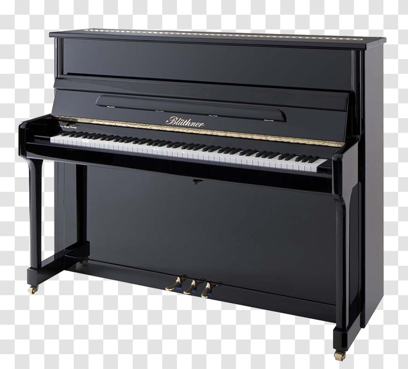 Blüthner Leipzig Upright Piano Grand - Hand Painted Transparent PNG