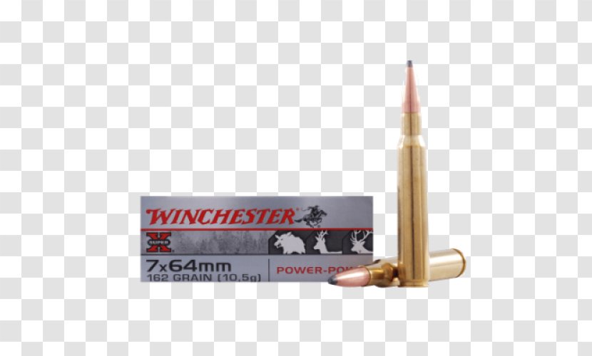 Bullet 7×64mm Winchester Repeating Arms Company Ammunition 9.3×62mm - Silhouette - Guns Ammo Transparent PNG