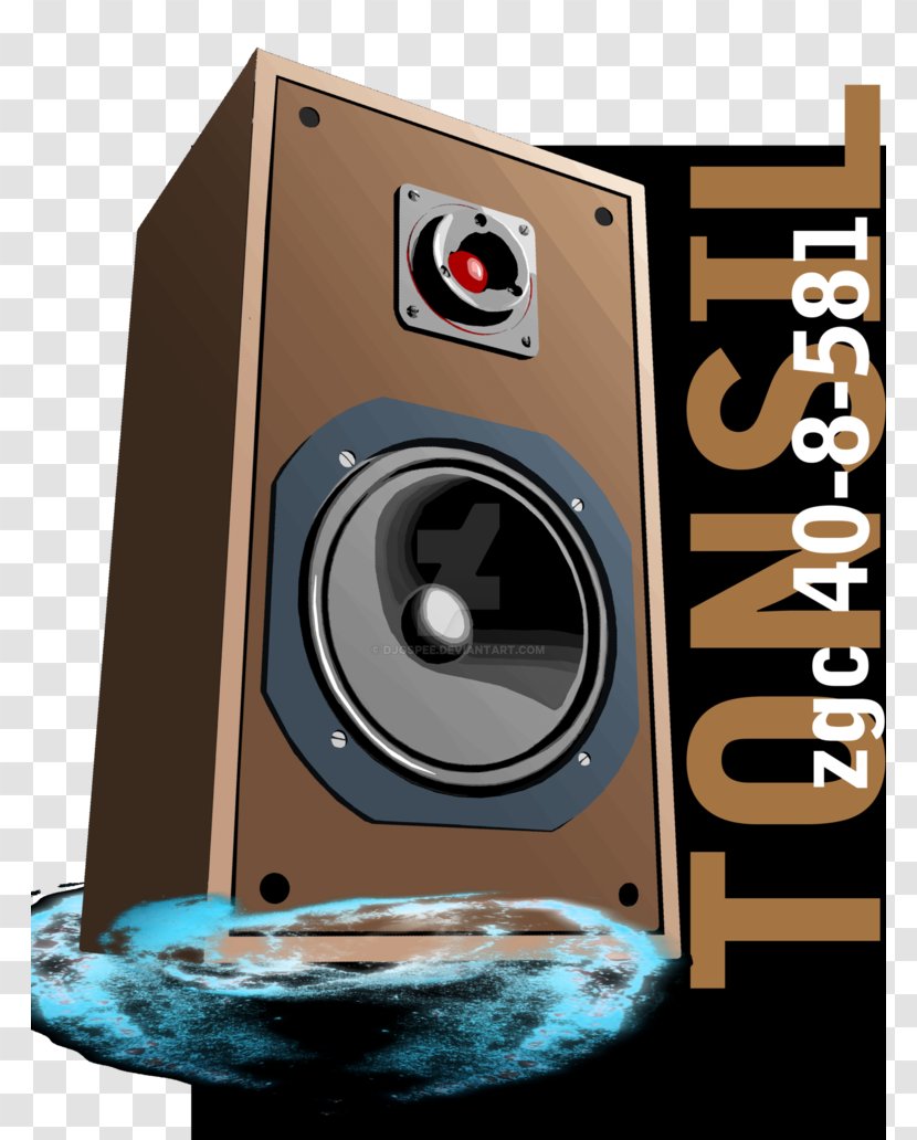 Subwoofer Computer Speakers Studio Monitor Drawing GIMP - Electronic Device - Tonsil Transparent PNG