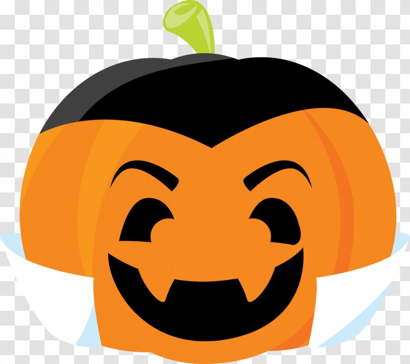 Jack-o'-lantern Calabaza Pumpkin Cucurbita Clip Art - Vampire - Halloween Material Transparent PNG